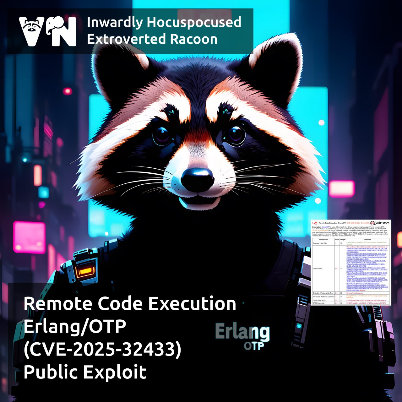Про уязвимость Remote Code Execution - Erlang/OTP (CVE-2025-32433)