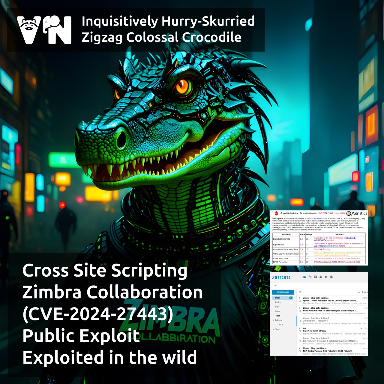 Про уязвимость Cross Site Scripting - Zimbra Collaboration (CVE-2024-27443)