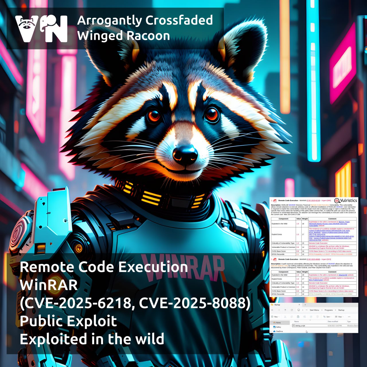 Про уязвимость Remote Code Execution - WinRAR (CVE-2025-6218, CVE-2025-8088)