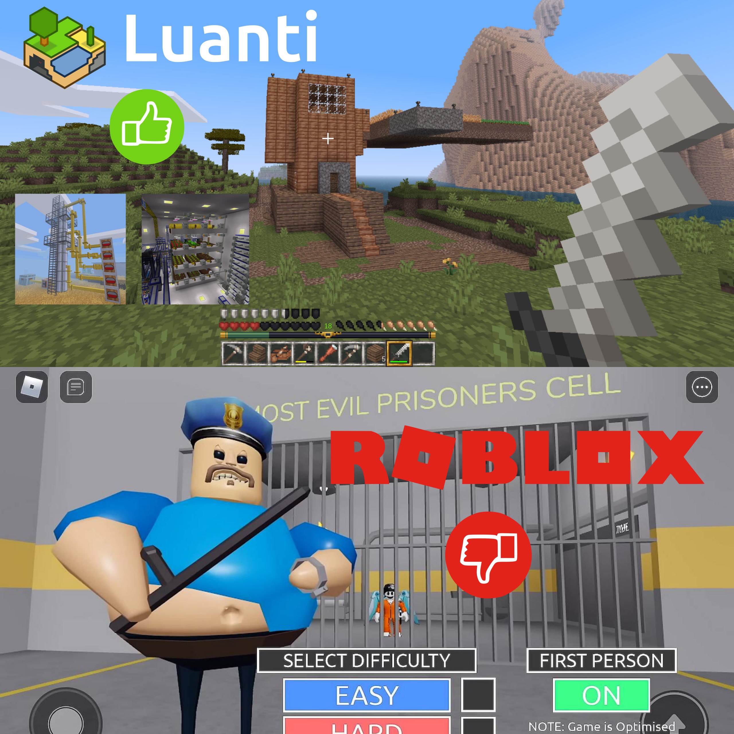 Немного про Roblox и Luanti