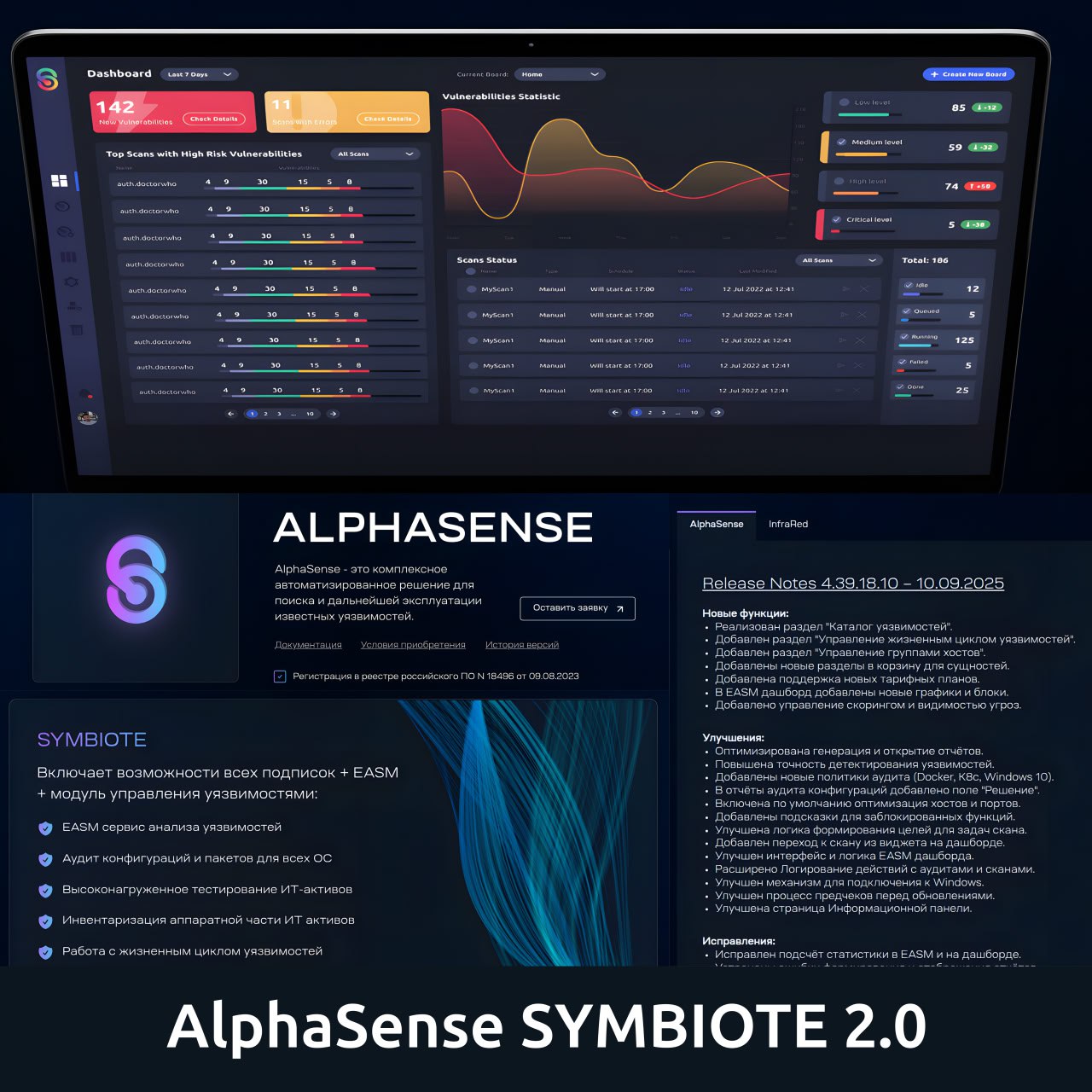 Поглядел описание новой версии VM-решения AlphaSense SYMBIOTE 2.0