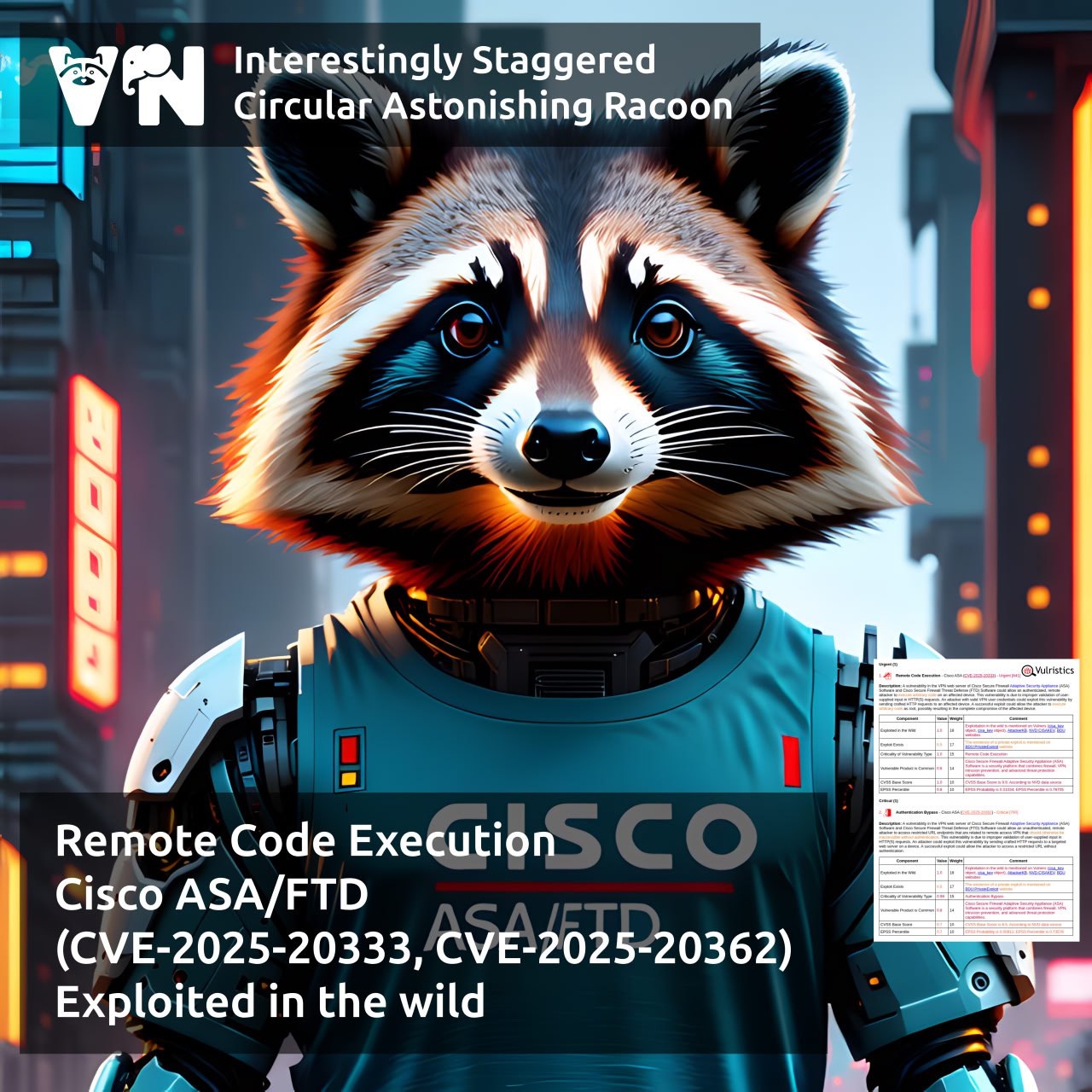 Про уязвимость Remote Code Execution - Cisco ASA/FTD (CVE-2025-20333, CVE-2025-20362)