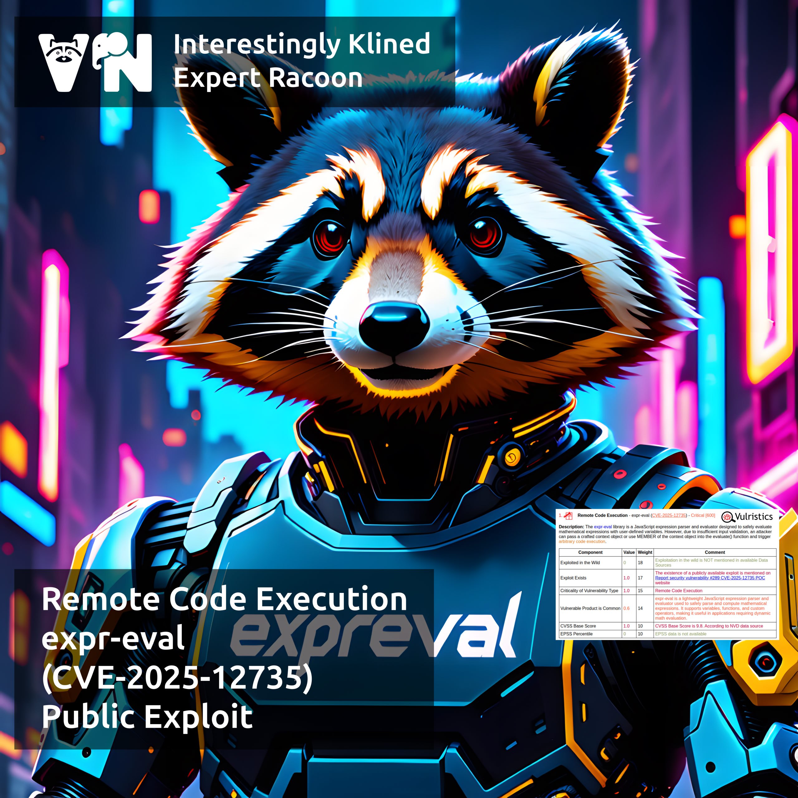 Про уязвимость Remote Code Execution - expr-eval (CVE-2025-12735)