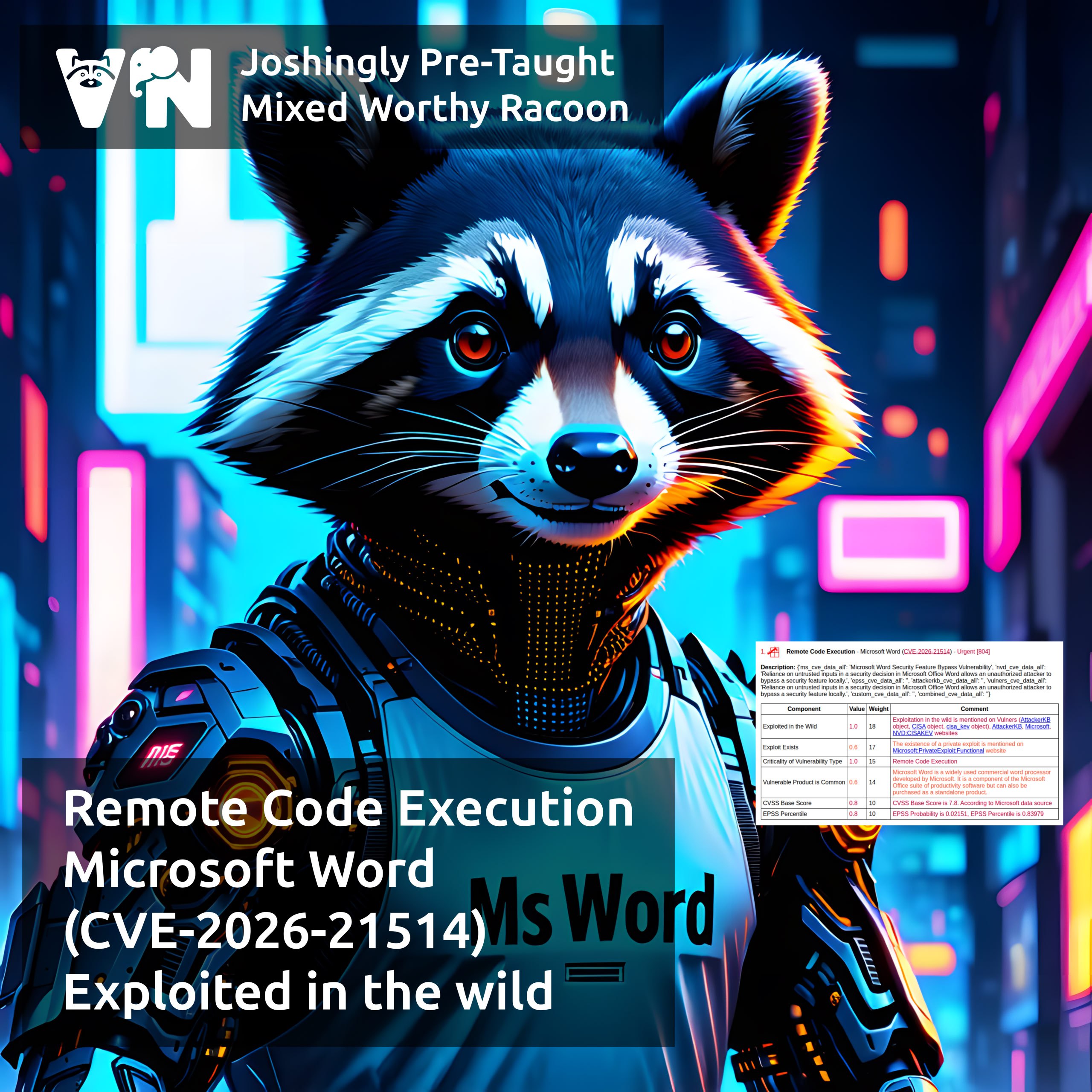 Про уязвимость Remote Code Execution - Microsoft Word (CVE-2026-21514)